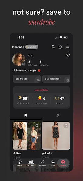 shoppin' app screenshot